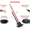 Electric Scooter Vehicle Charging Socket E-bike Plug Cable Wire Connector