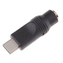 6 Pieces Type-C Male to 5.5x2.1mm Female Converter for Laptop PC
