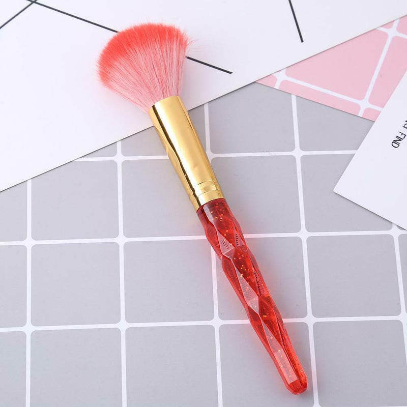 Diamond Makeup Brush Women Cosmetics Beauty Make Up Brush Tool (Red) A