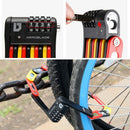 Ulac 4 Digit Combination Password Bicycle Lock Folding Bike Lock Steel Lock F4X8