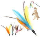 5pcs/lot Colorful Cat Toys Feather Replacement for Interactive Cat Wand