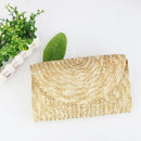 Straw Clutch Purses For Women Summer Beach Handbags, Wedding Envelope Walle