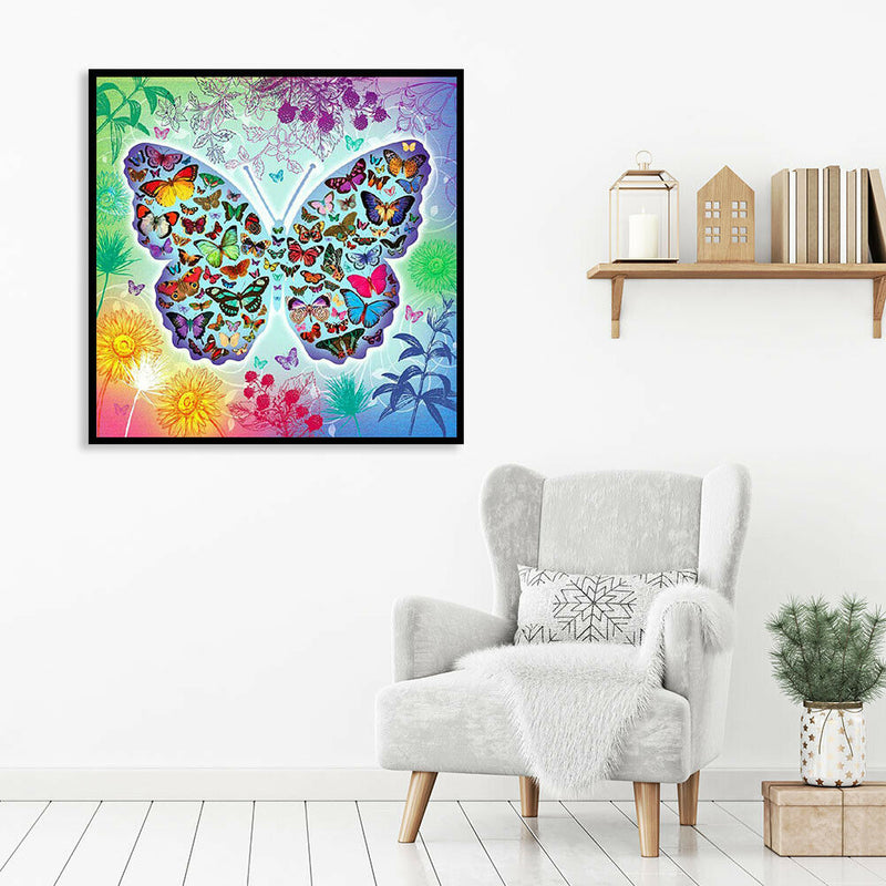 5D DIY Full Drill Diamond Painting Butterfly Embroidery Mosaic Craft Kit