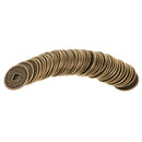 50pcs Wealth and Luck Coins Traditional Chinese Artefact Coin Decoration 2cm