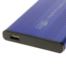 2.5" USB2.0 Aluminum IDE HDD Hard Drive External Enclosure Case Blue