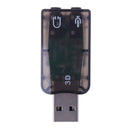 Mini USB2.0 Port Analog 6.1 CH External Sound Card Audio Adapter for PC
