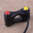 Headlight 3 Push Buttons Switch Motorcycle ATV 12V 7/8" 22mm Handlebar Engine