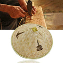 Chinese Oriental Vietnamese Straw Bamboo Sun Hat Farmer Rice Hat Fishing  G T8C1