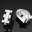 10-12Mm Glass Door Lock Stainless Steel Double Bolts Swing Push Sliding Acc