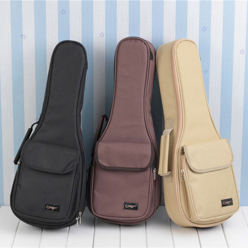 Khaki Hand Portable Padded Bag Durable Ukulele Bag Ukulele Cover Uke Case