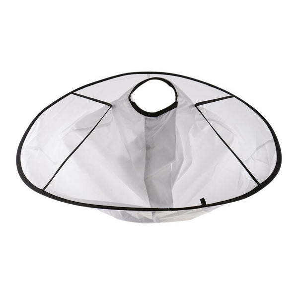 White Bib Umbrella Hair Cutting Cape Barber Styling Waterproof Cloak Cloth