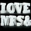 Wooden 6" LED Marquee Letter Lights Circus Style Alphabet Light Up Signs R
