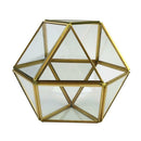 Geometric Metal Glass Succulent Plant Planter Vase Wedding Decor Terrarium