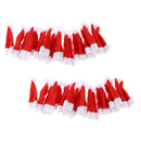 40 Pieces Mini Red Santa Claus Hats Christmas Hat for Lollipop Candy Cover,