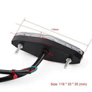 Motorcycle Rear Tail Light,15 LED RED Stop Running Brake Rear Tail Light Un