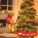 Christmas Tree Stand Skirt Dress Santa Claus Elk Snowman Holiday Party DIY Decor