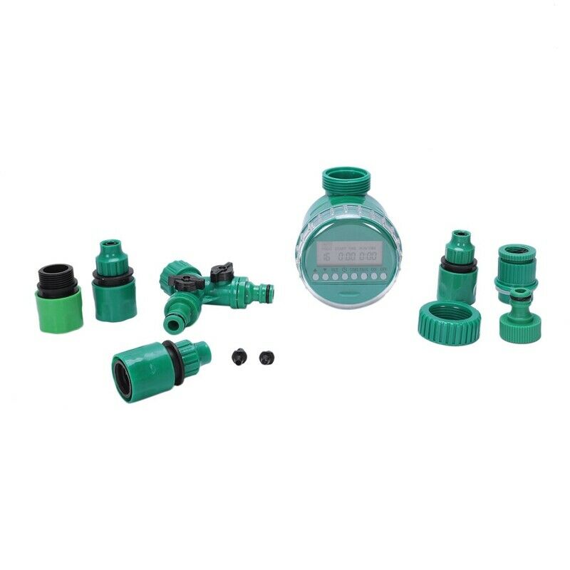 1 Set 5Pcs Automatic Irrigation Watering Digital Timer Y Connector 3/4 Exte