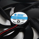 2pcs 120mm 120x25mm 12V 4 Pin DC Brushless PC Computer Case Cooling Cooler Fan