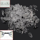 1 Pack 100 Pairs Silicone Nose Pads Holders Eyeglass Glasses Nosepads Accessory