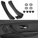 2pcs Right Side Inner Front Door Panel Pull Trim+Cover for  E90 E91 Black