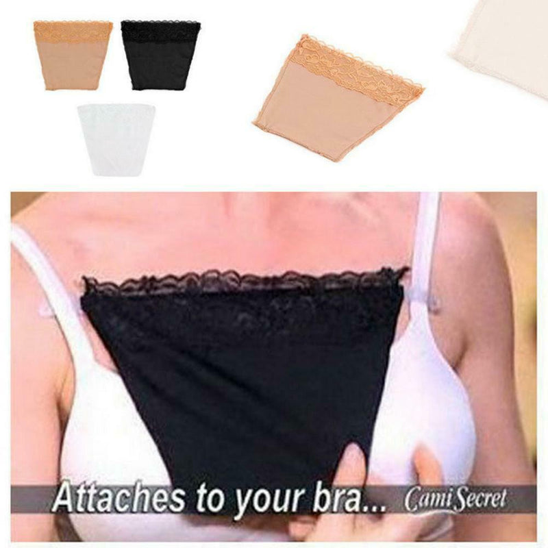 3Pcs Peep Invisible Bra Sexy Lace Set