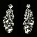 Luxury Rhinestone Crystal Earrings and Necklace Costume Bridal Jewelry Sets J5O3