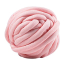 25 Meters Chunky Wool Yarn  Soft Bulky Arm Knitting Wool Roving Pink