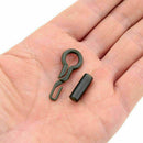 20Set Durable Fishing Back Lead Clips Carp Fishing Tackle Tools With Tube S0C6