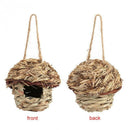 Straw Bird Nest Birdhouse for Parrot Hamster Small Animal's Cage Birds Bree B1X8
