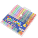 12x Rollerball Scented Gel Pen Glitter Neon Assorted Colours Drawing Craft ArLJ