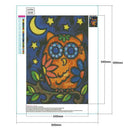 5D DIY Full Drill Diamond Painting Owl Cross Stitch Mosaic Craft Kit (0549)