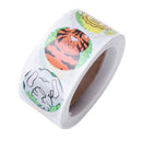 Paper Animal Pattern Gift Stickers Personalised Home, Store,500 Pcs/Roll La O3B9