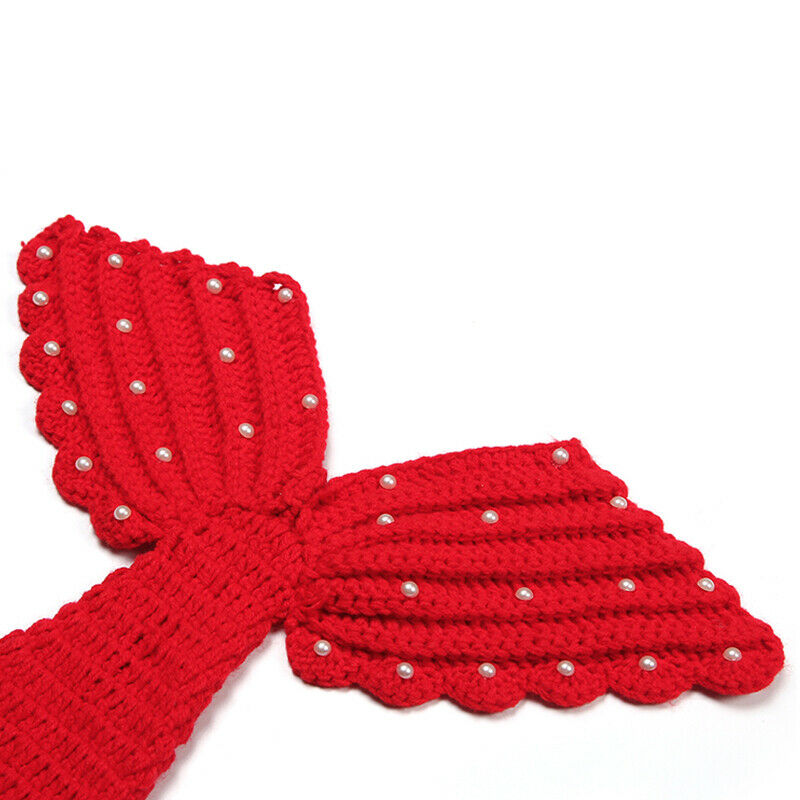 Baby Hat Mermaid Newborn Photography Props Girls Crochet Knitted Cap Hand-w