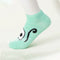 Women cat Comfortable Stripe Cotton Sock Slippers Short Ankle Socks OZ