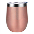12Oz Stainless Steel Insulated Wine Glass Double Wall Coffee Mug Insulated