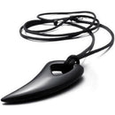 Jewelry Men's Necklace Pendant - Adjustable Cotton Chain - Tribal Wolf Toot Q5T1