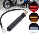 Yellow Flowing LED Turn Indicator+Red Flash Brake Light for Motorcycle Acc