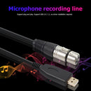 2m USB Microphone Cable for Karaoke Mic USB Male to XLR Female Mic Cord A