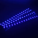 Blue 4pcs 30CM/15 LED Car Motors Truck Flexible Strip Light Waterproof 12V A