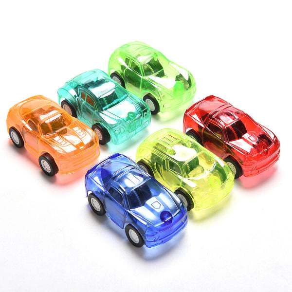 2x Pull Back Car  Toys Gifts Children Kids Transparent Mini Car Toys N clTOCA