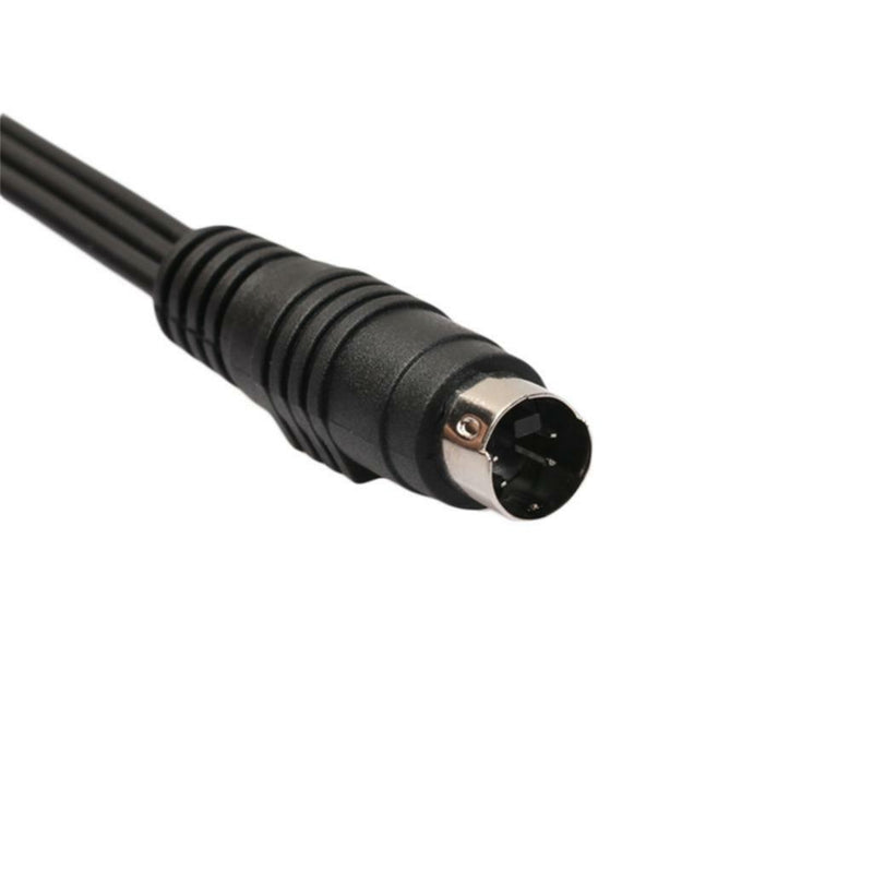 2 Pack 4 Pin S-Video to 3 RCA Female TV Audio Video Adapter Cord for Laptop