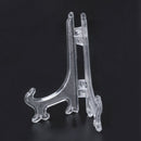 12Pcs 3 Inch Plastic Easels or Plate Holders Display Dinner Plate (Transpar P8W4