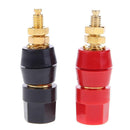 2x Banana Plugs Couple Amplifier Jack Audio Speaker Adapter Terminals Connector