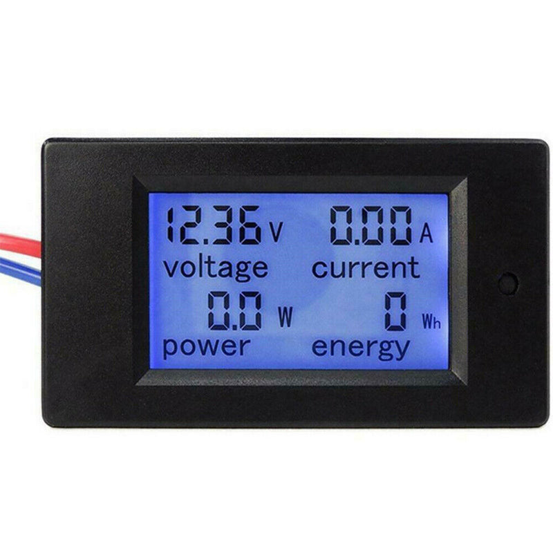 DC 6.5~100V LCD Digital Combo Panel Volt Amp Power Watt Meter Test Monitor 20A