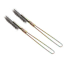 2pcs Straight Head  Stainless Steel Wire Brush Handheld Brush Cleaner Rust Paint