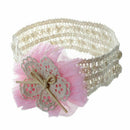 hair band floral pattern pink for baby