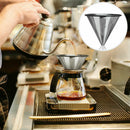 1PC Stainless Steel Pour Over Cone Dripper Reusable Coffee Filter Cup Stand FU