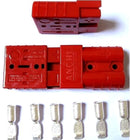 4PCS Battery Quick Connector 50A 8AWG Plug Connect Disconnect Winch Trailer red