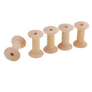 20pcs Wooden Empty Thread Spools Reels Bobbins For Sewing Ribbons 47mmx31mm