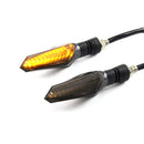 2x Motorcycle Universal 12 LED Turn Signal Indicators Blinker Amber Li OZ